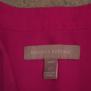 Banana Republic Tops - Hot Pink Banana Republic Button Down Sleeveless Banana Republic Tops - Hot Pink Banana Republic Button Down Sleeveless